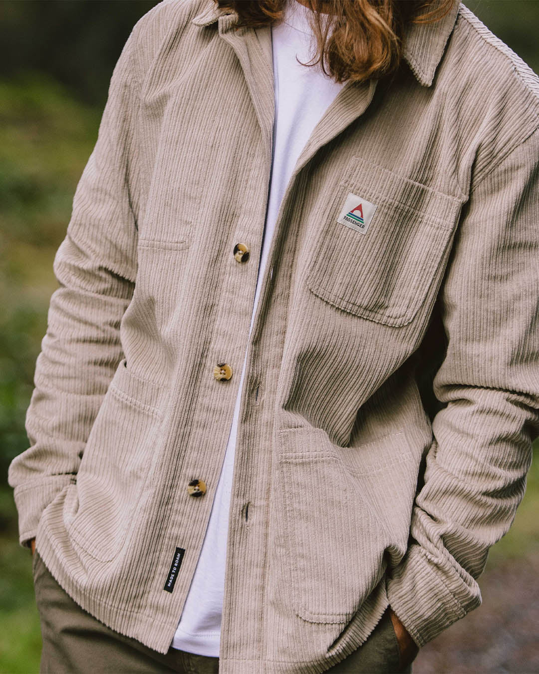 Balsa Cord Overshirt - Feather