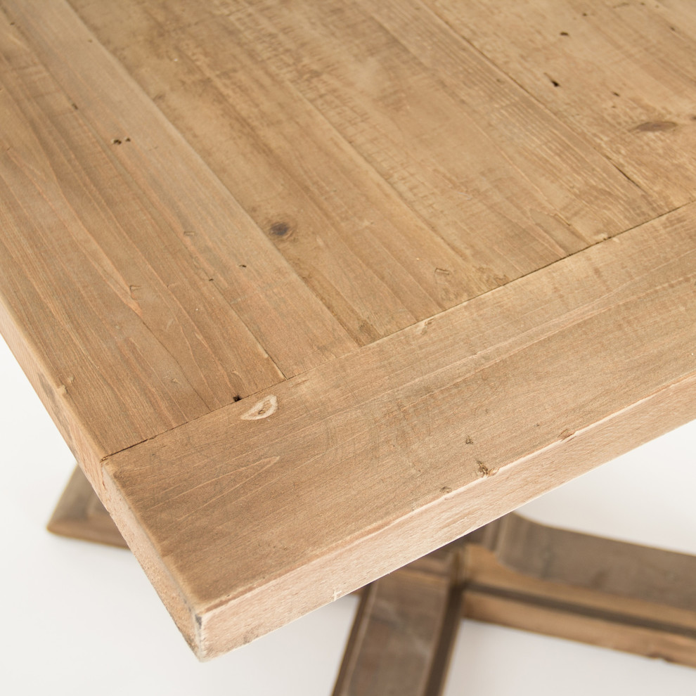 Timeo Square Table   Farmhouse   Side Tables And End Tables   by Nook  ampCottage  Houzz