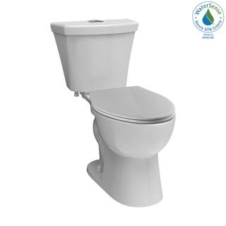 Delta Turner 2-Piece 1.1 GPF1.6 GPF Dual Flush Elongated Front Toilet in White C43908D-WH