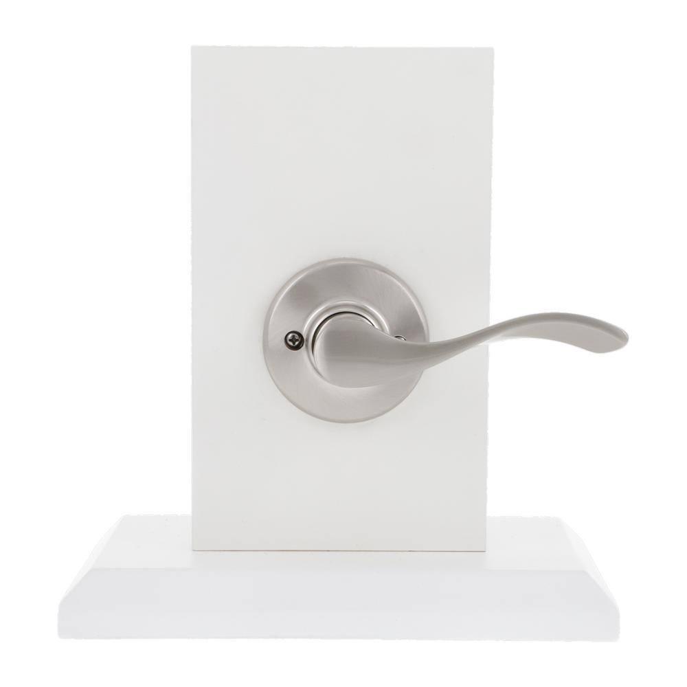 Kwikset Balboa Satin Nickel Right-Handed Half-Dummy Door Handle featuring Microban Technology 488BLRH15CP