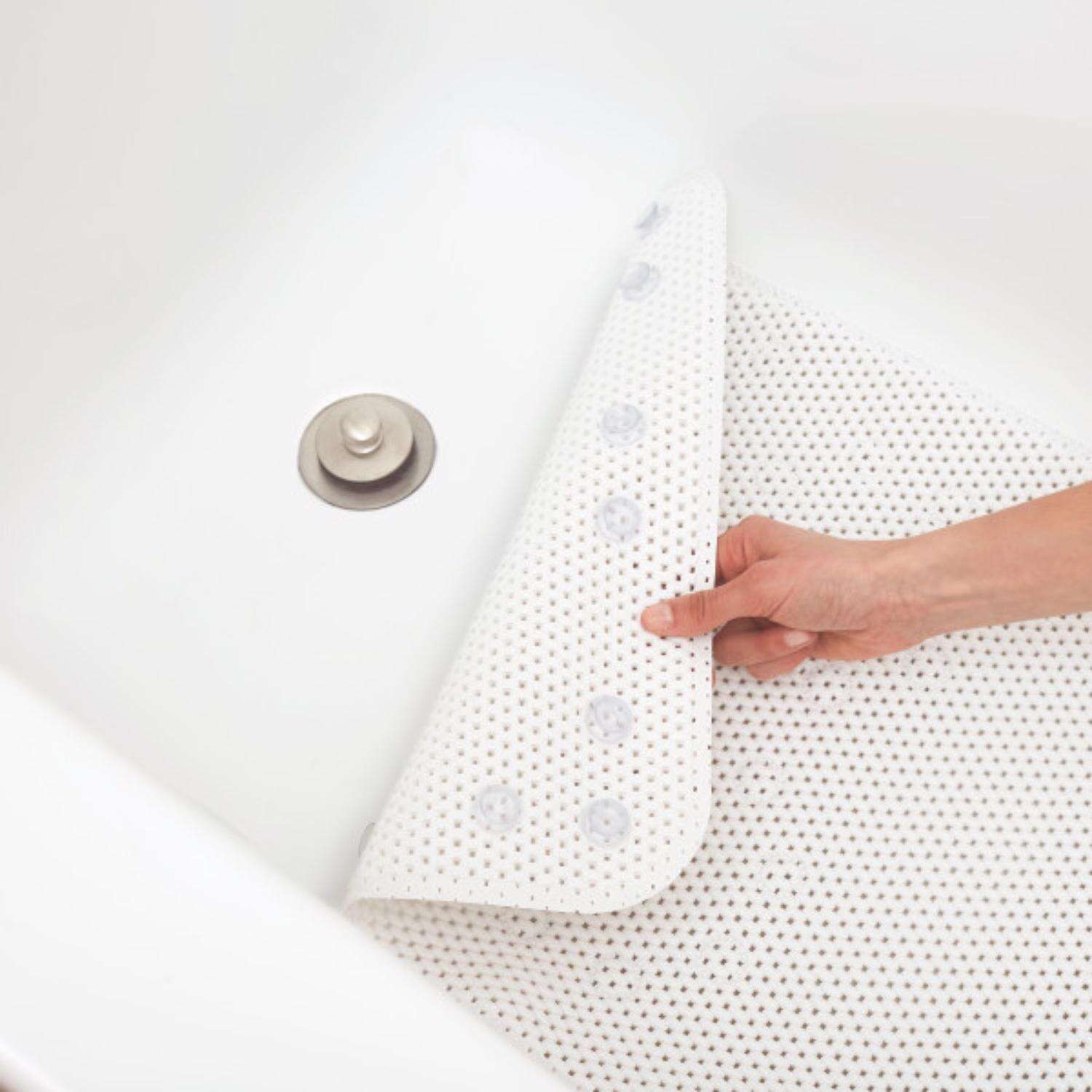 Duck Softex 17 in. L X 36 in. W White Polypropylene Bath Mat Latex Free