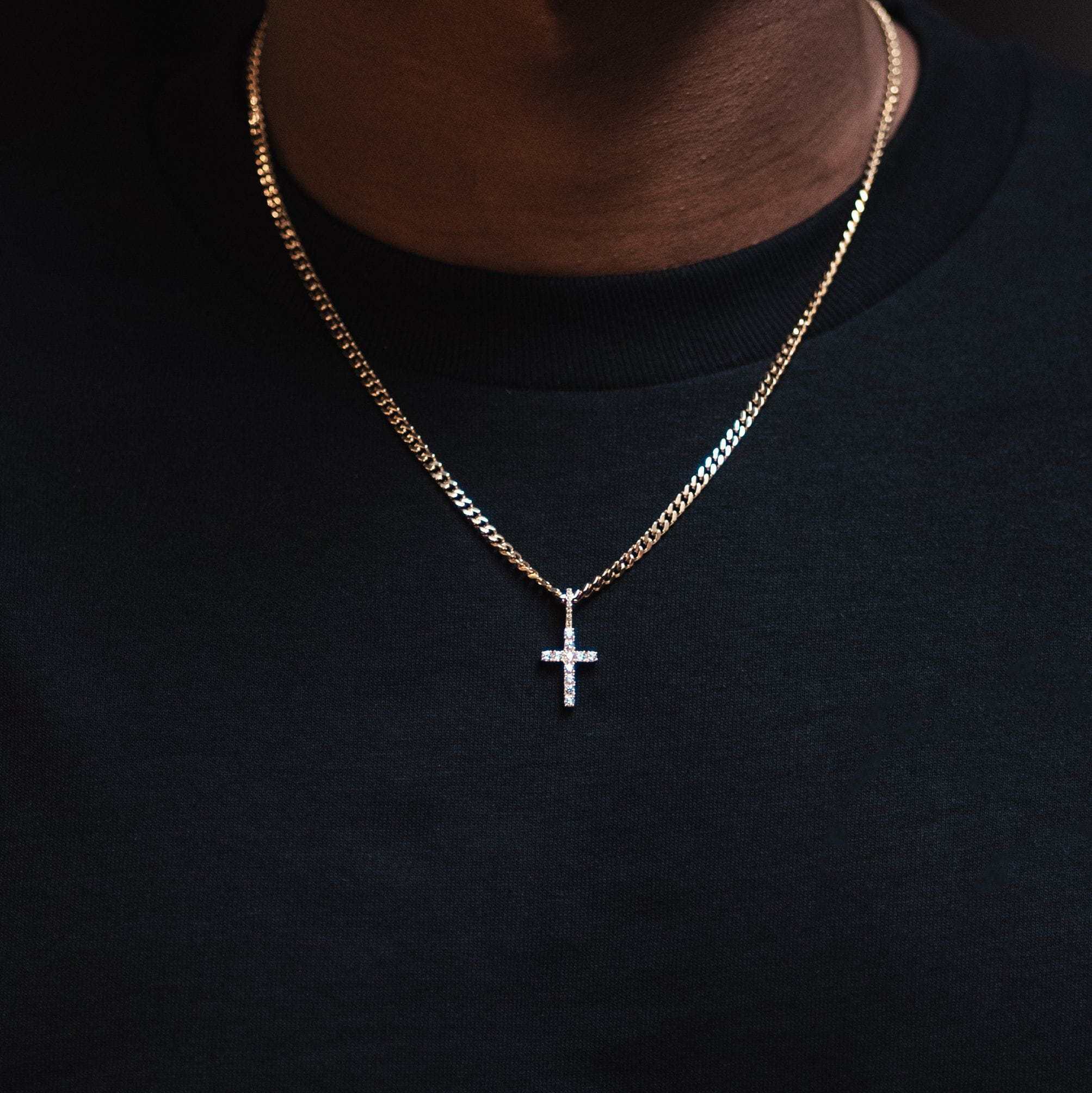 Micro Diamond Cross