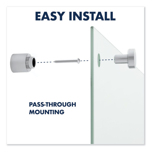 Quartet Infinity Magnetic Glass Marker Board， 48 x 36， White (G4836W)