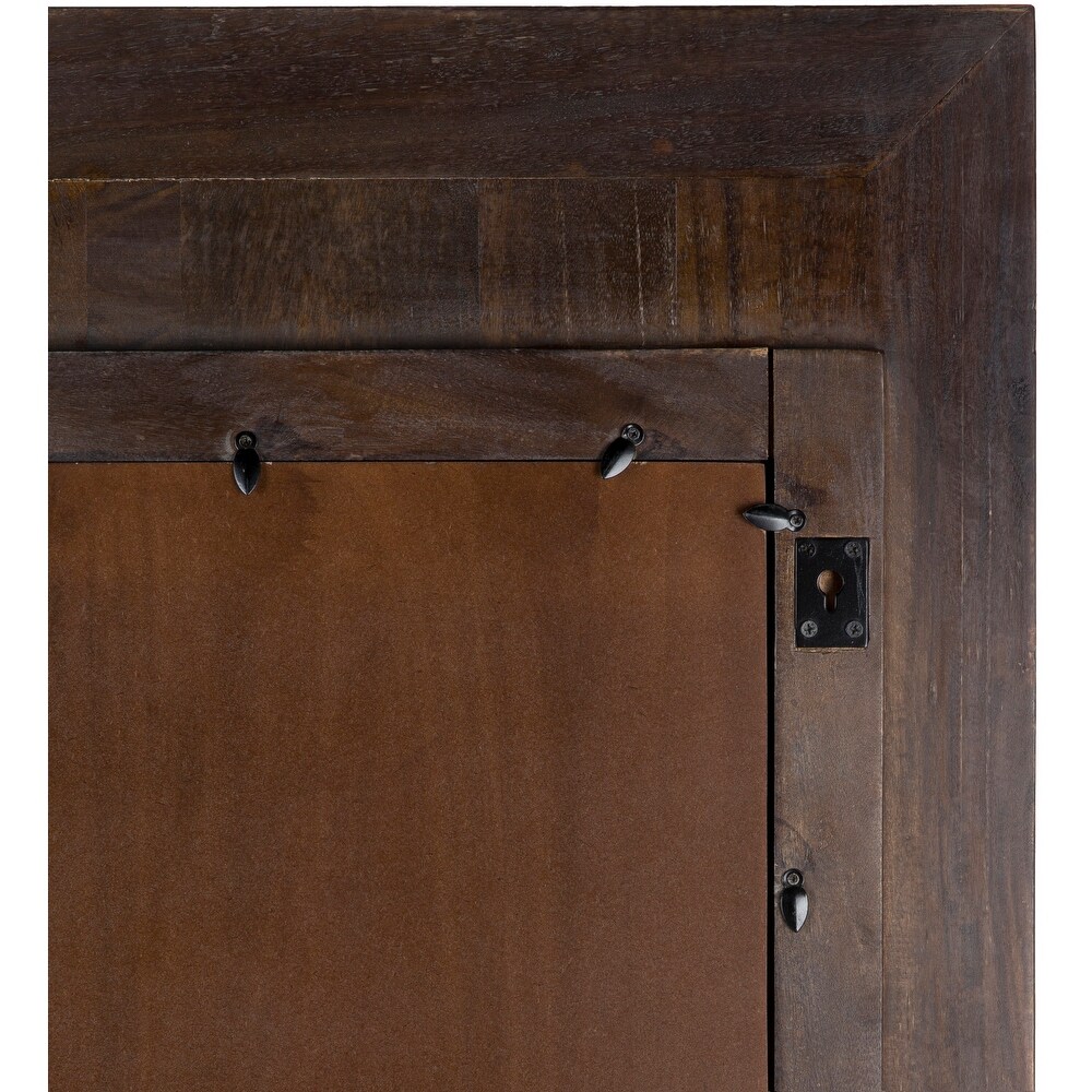 Artistic Weavers Emeka Hand Carved Wood Leaning Floor Mirror   72\