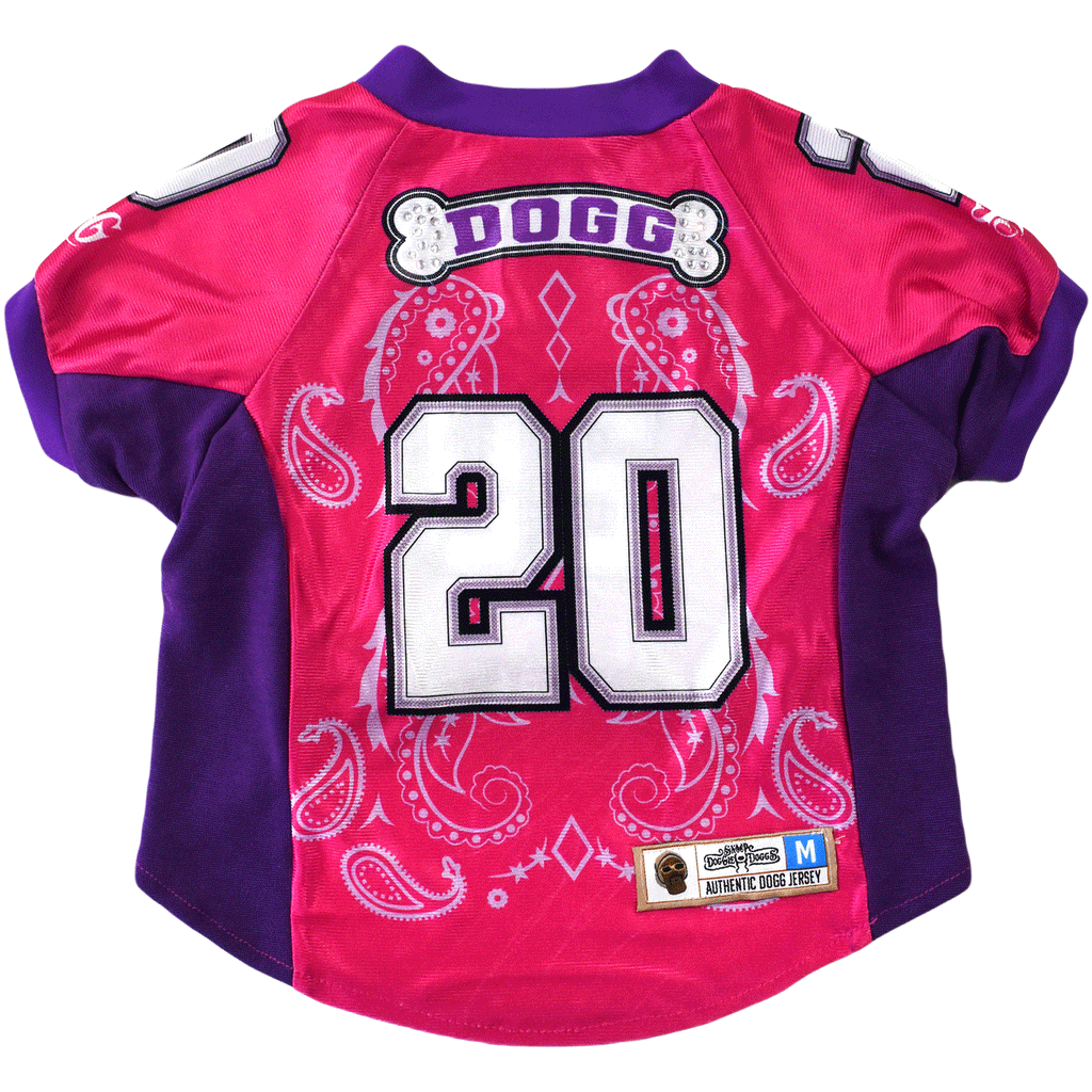 Snoop Doggie Doggs Deluxe Pet Jersey - Pink