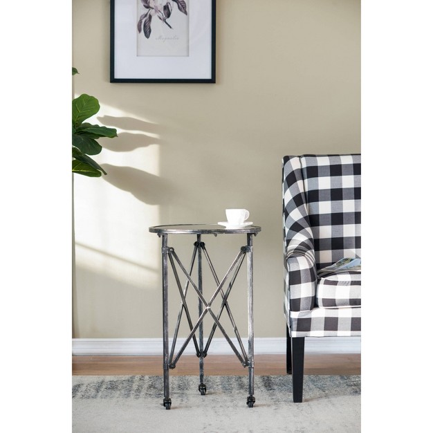 Gilbert Side Table Antique Silver A amp b Home