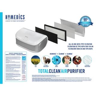 HoMedics TotalClean Tabletop Hepa Air Purifier AP-DT10WT