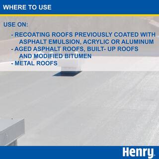 Henry 287 Solar-Flex White Acrylic Reflective Elastomeric Roof Coating 4.75 gal. HE287SF871