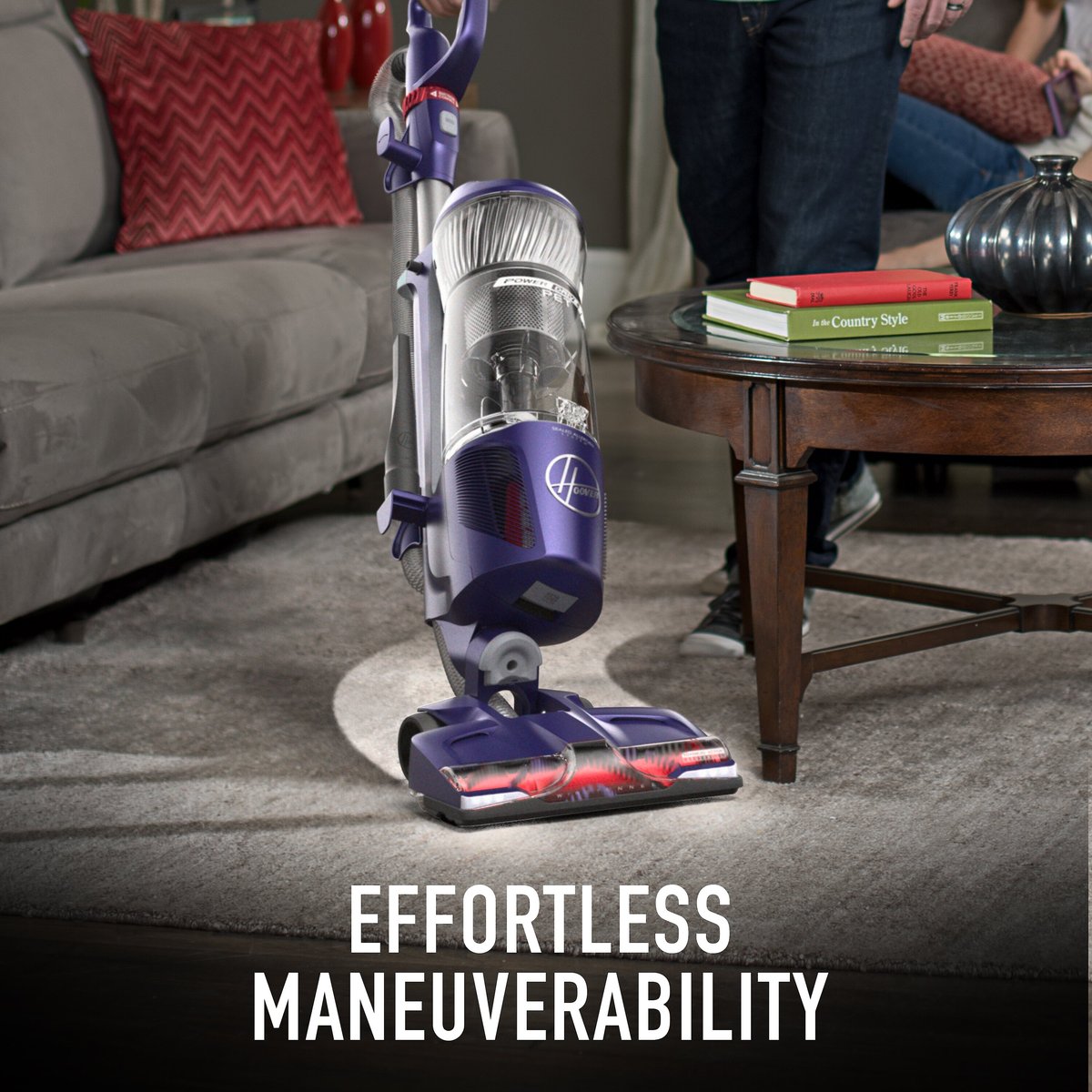 Hoover PowerDrive Pet Upright Vacuum Cleaner， Blue