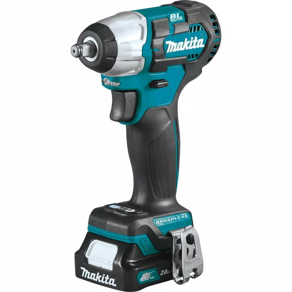 Makita 12-Volt MAX CXT Lithium-Ion Brushless Cordless 3/8 in. sq. Drive Impact Wrench Kit (2.0 Ah) and#8211; XDC Depot