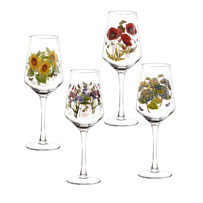 Portmeirion Botanic Garden Wine Glasses Set of 4