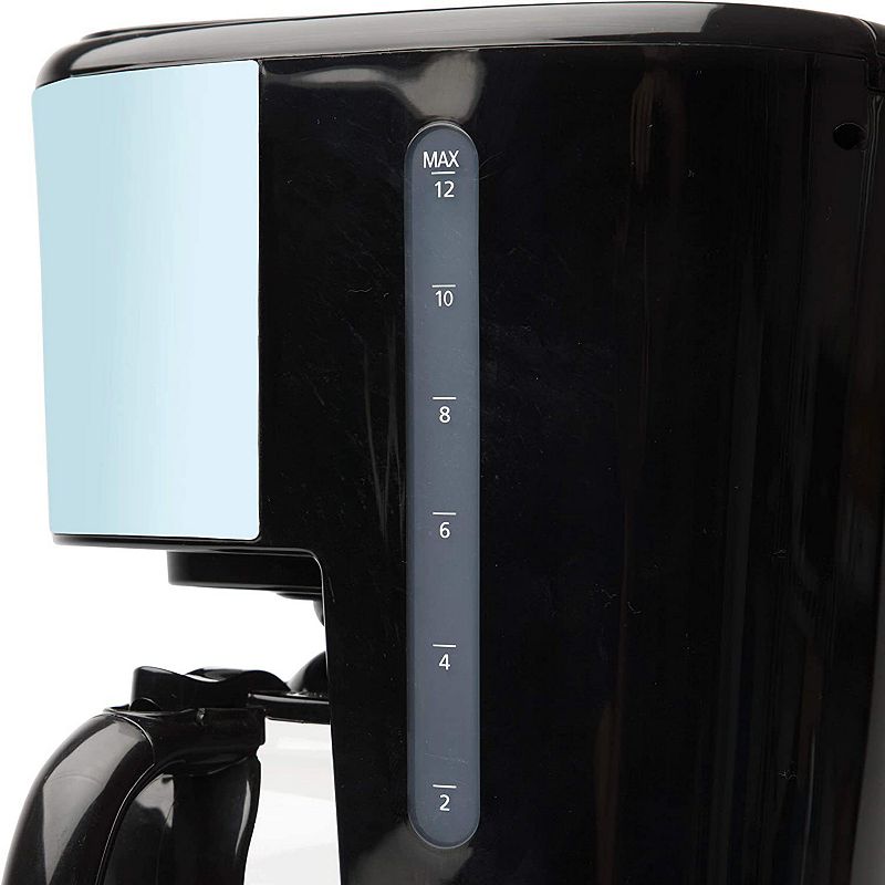 Haden Heritage 12 Cup Programmable Coffee Maker with 2 Slice Toaster， Turquoise