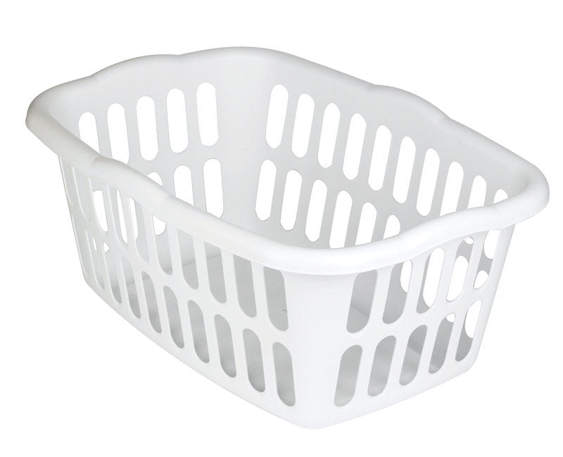 LAUNDRY BASKET WHT