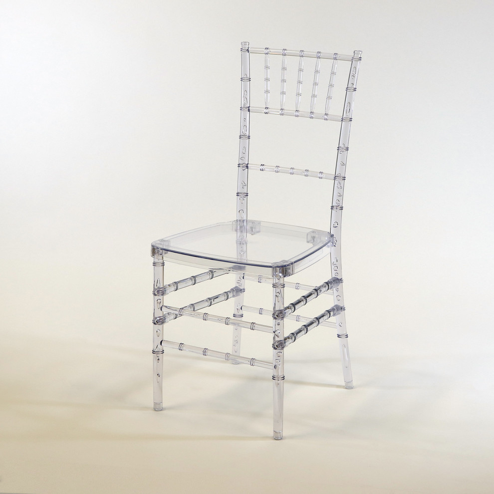 Nina Clear Poly Carbonate Dining Chair  Set of 2   Asian   Dining Chairs   by Warehouse of Tiffany  Houzz