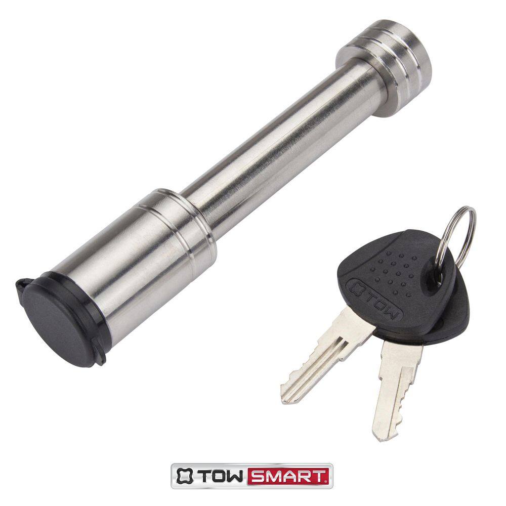 TowSmart 2.75 in. Stainless Barrel Style Receiver Hitch Pin Lock with Sleeve 734M