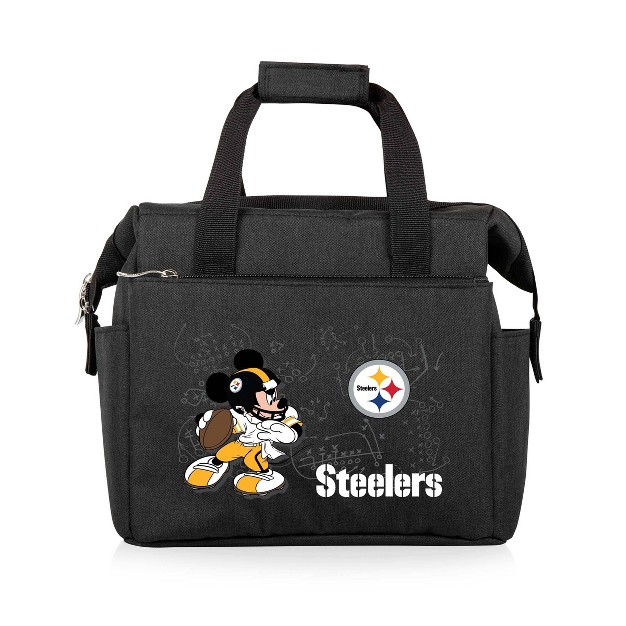 Nfl Pittsburgh Steelers Mickey Mouse On The Go Lunch Cooler Black