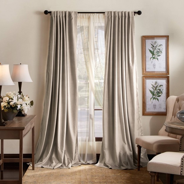 2pk Blackout Lucca Velvet Window Curtain Panels Martha Stewart