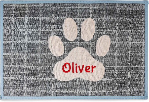 GoTags Paw Personalized Dog and Cat Feeding Mat