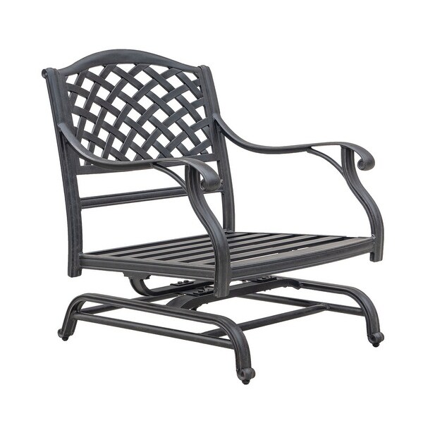 Ventura Cast Aluminum Club Motion Chair with Cushion (Set of 2)