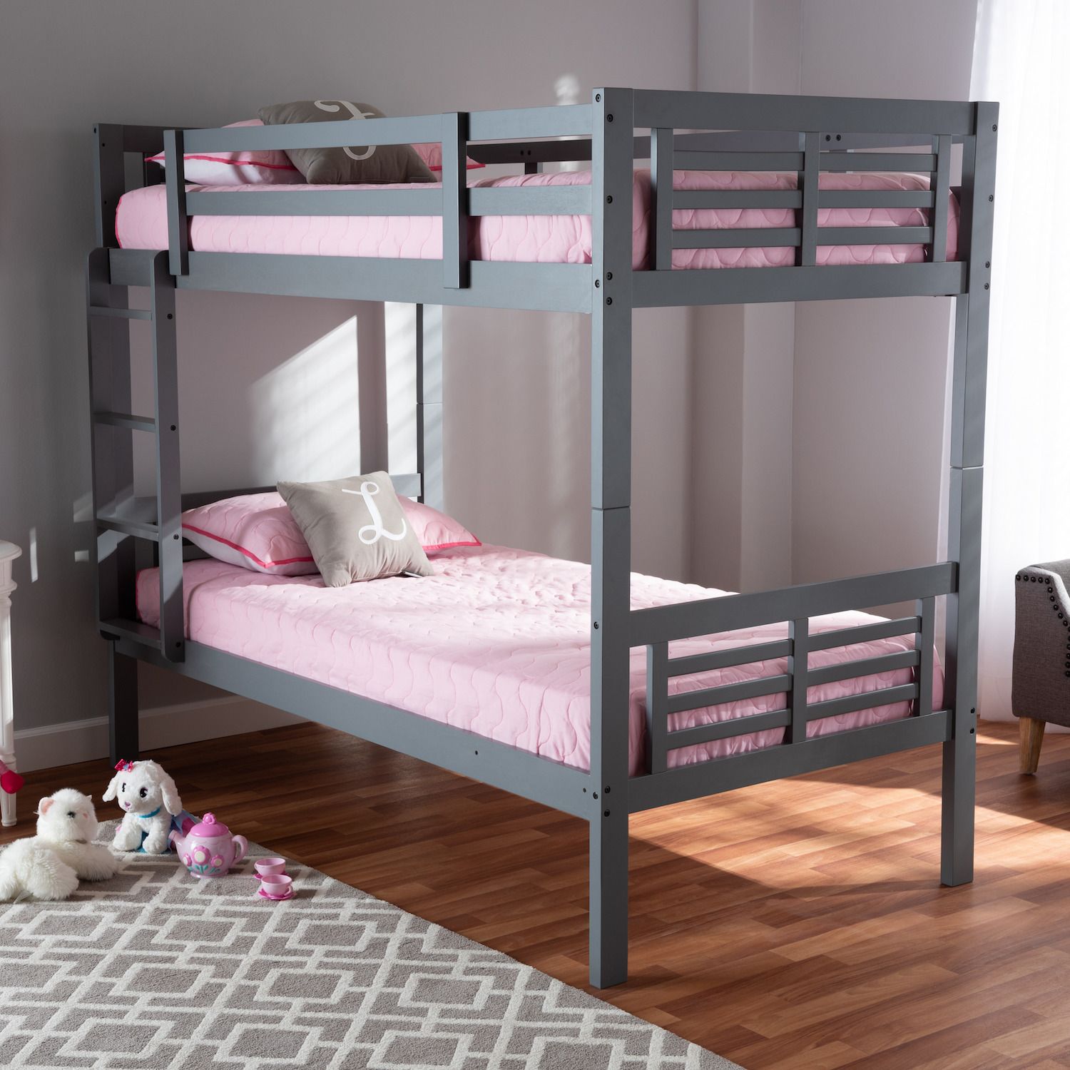 Baxton Studio Liam Twin Bunk Bed