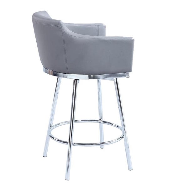 Somette Dahlia Club Counter Stool with Memory Swivel - Counter Height - Counter Height