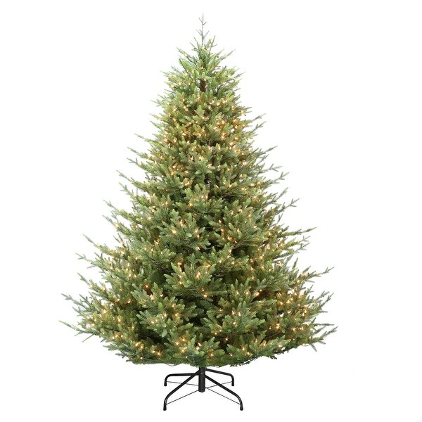 Puleo International 7.5 ft. PreLit Callington Fir Artificial Christmas Tree