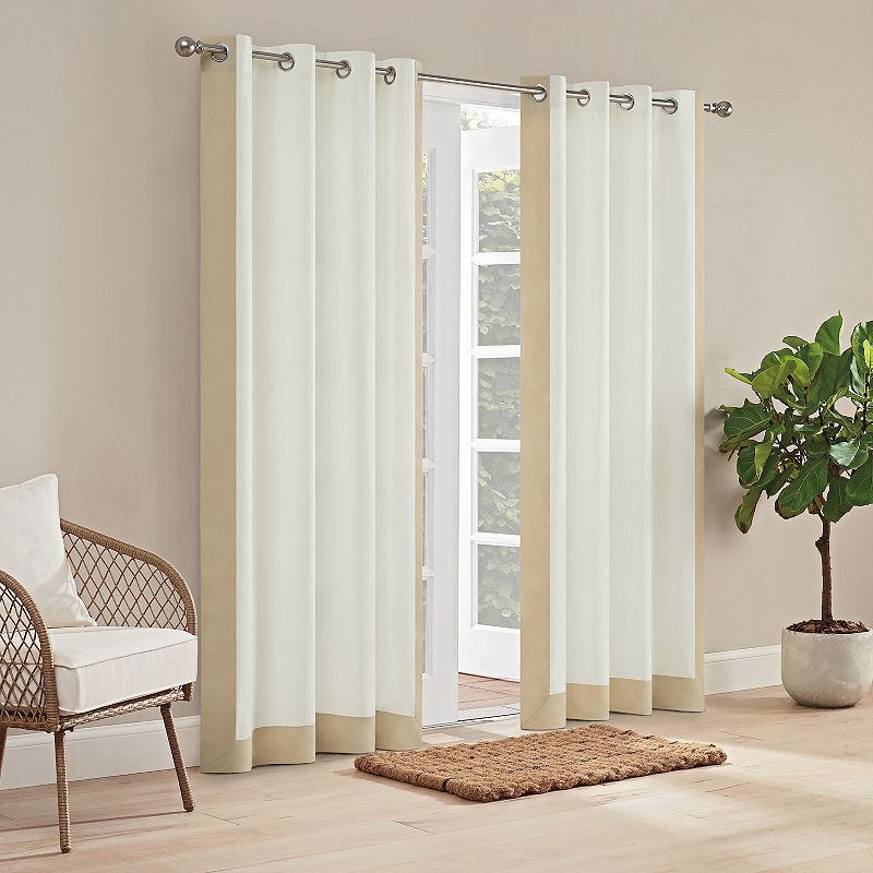 Waverly Hampton Indoor/Outdoor Border Window Curtain