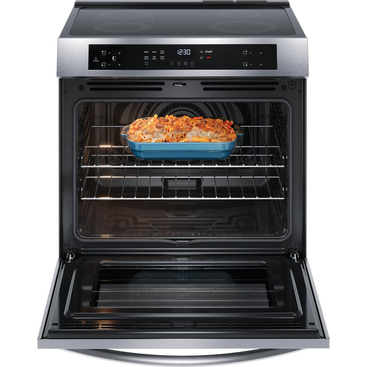 Frigidaire 30-inch Freestanding Induction Range with Convection Technology FCFI308CAS