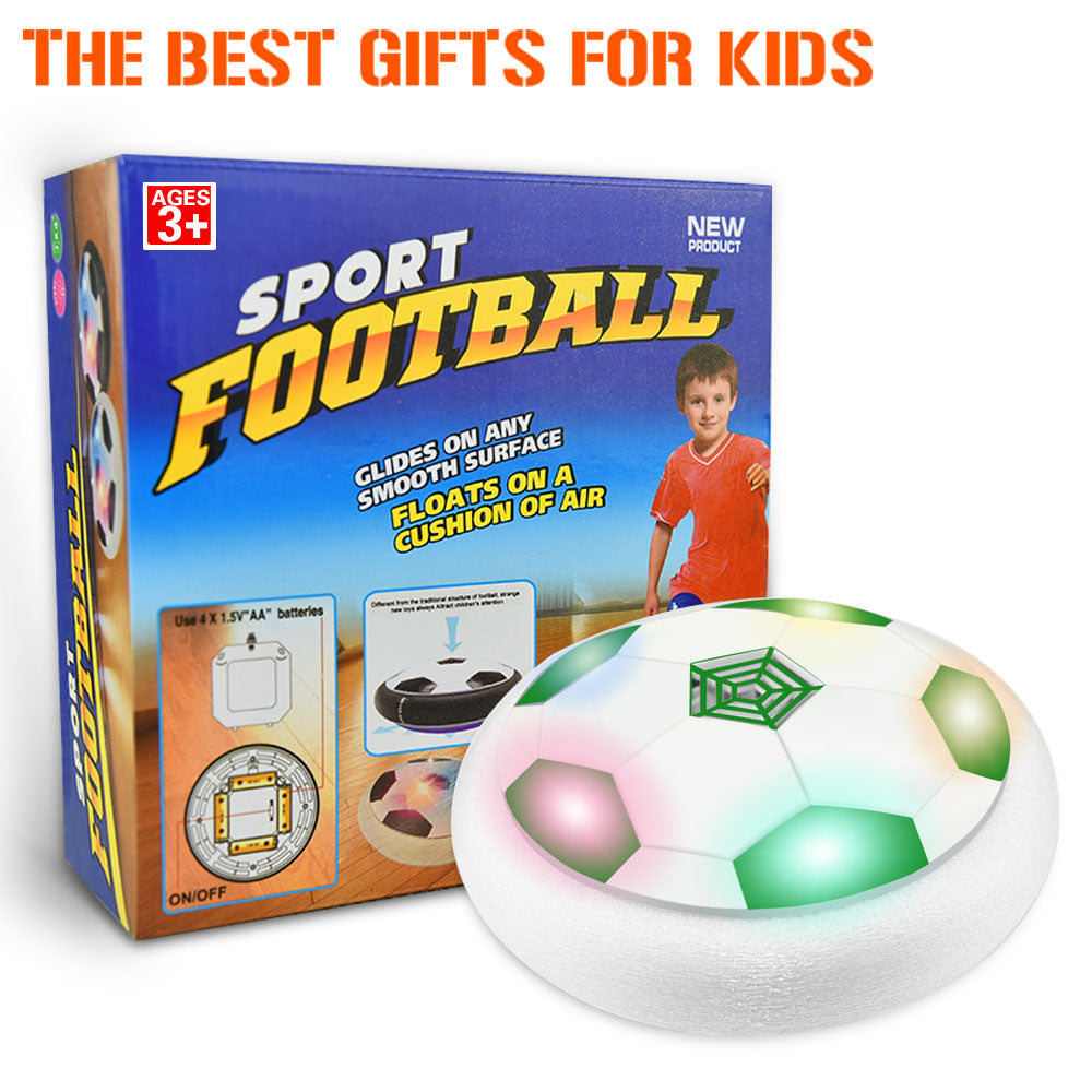 Kid Hover Soccer Ball， 7 Inches Air Floating Football Toys for Boys 3-6 Years Old， LED Light and Soft Foam Bumper Outside Toys for Kids 3 4 5 6 7