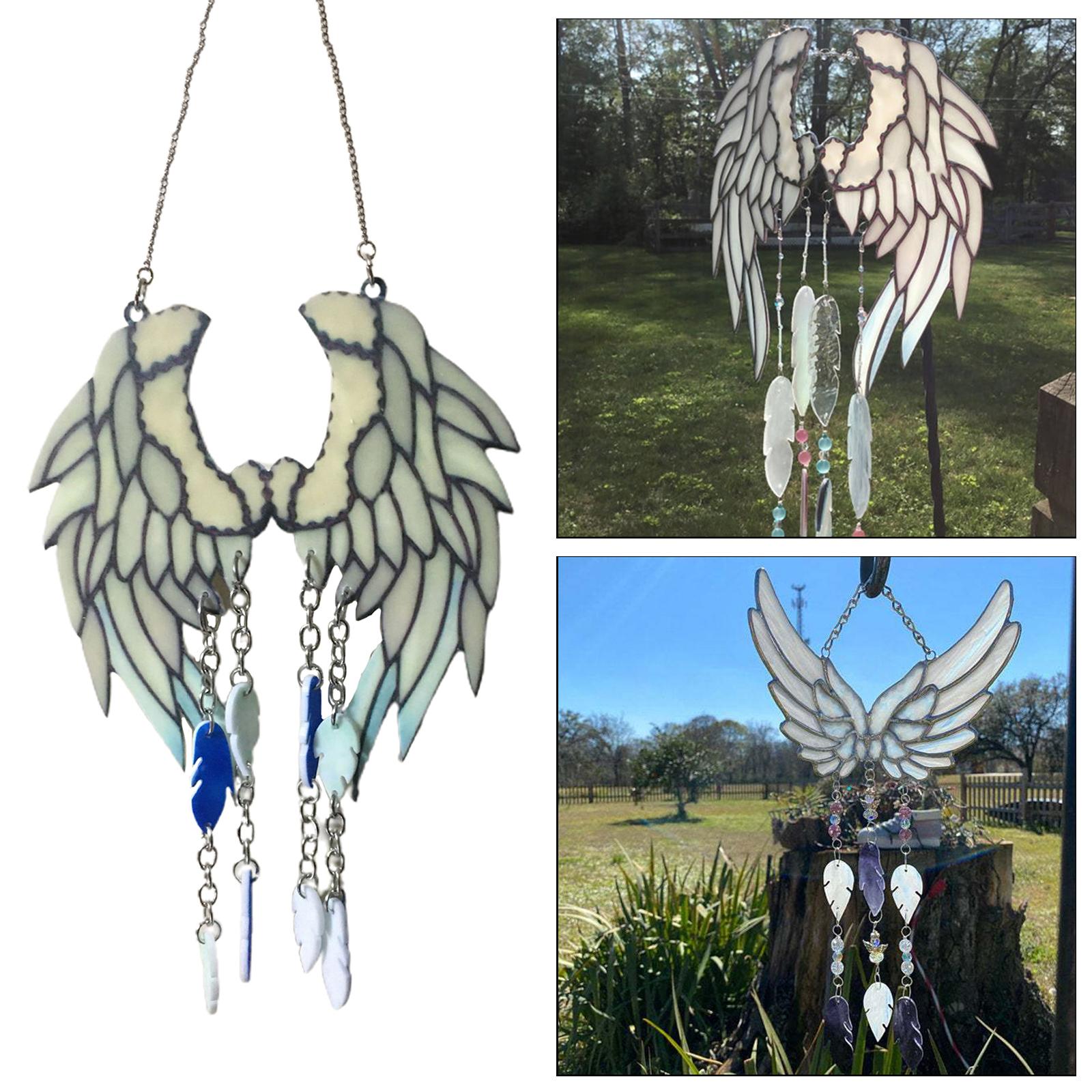 Unique Wind Chimes Outdoor Decor， Memorial Windchimes， Angel Sympathy Wind Chimes Gifts f ing B