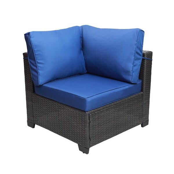 MM 7Piece PE Rattan Wicker Cushioned Sofa Sets