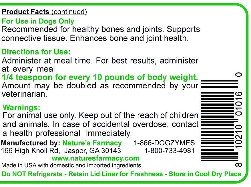 Nature's Farmacy Dogzymes Phyto Flex Dog Supplement