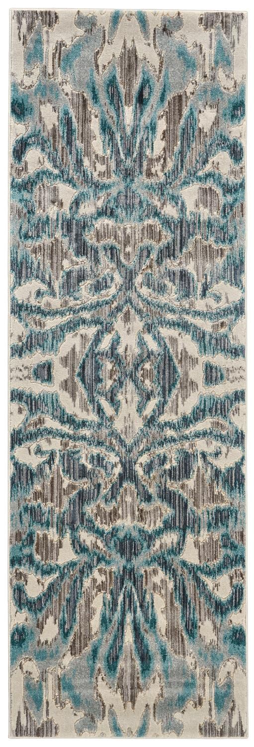 Arsene Teal and Taupe Rug by BD Fine