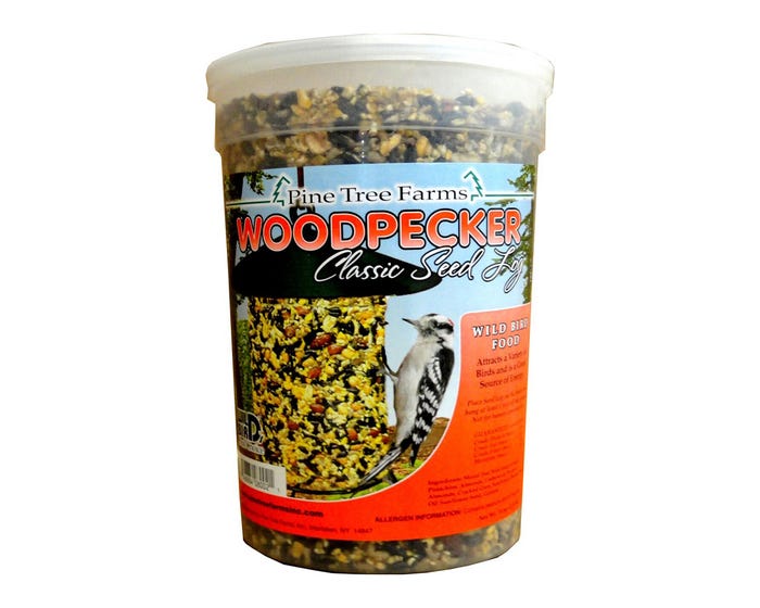 Pine Tree Farms Woodpecker Classic Seed Log， 36 oz. - 8001