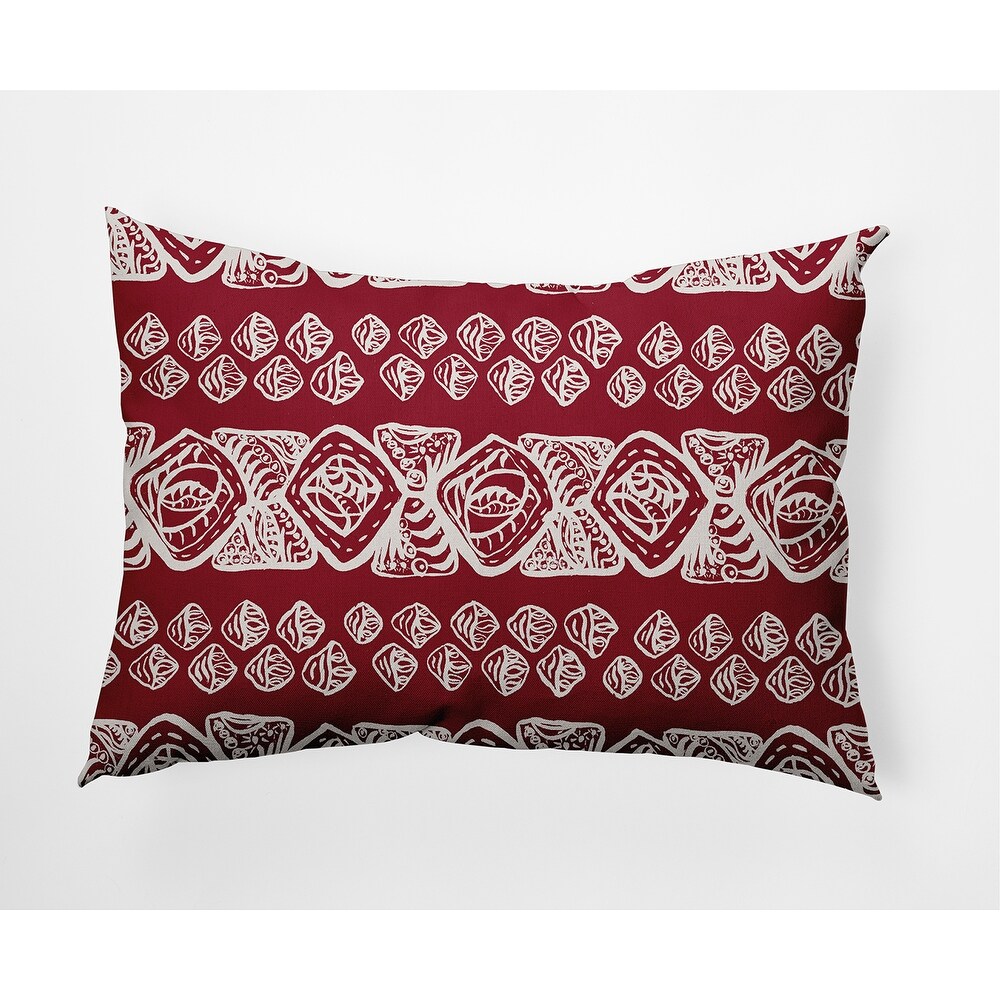 Tribal Geo Faux Linen Pillow