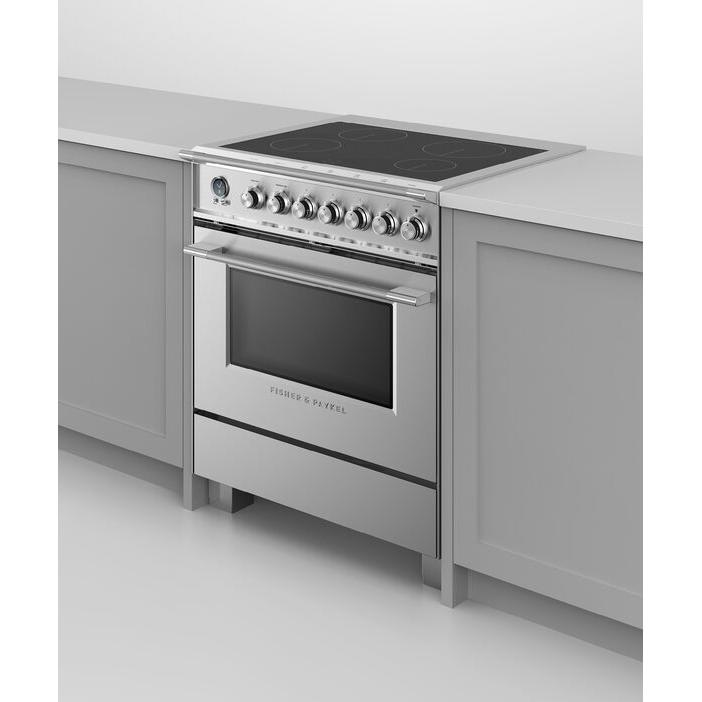 Fisher & Paykel 30-inch Freestanding Electric Range with Induction Technology OR30SCI6X1