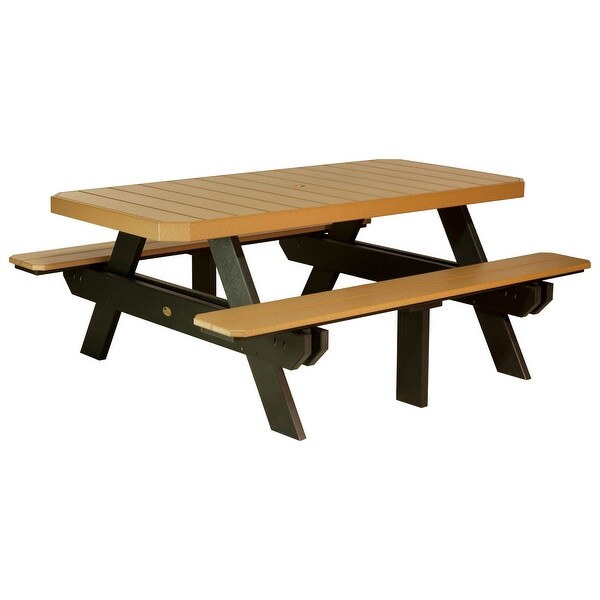 Poly Lumber 6' Rectangular Picnic Table