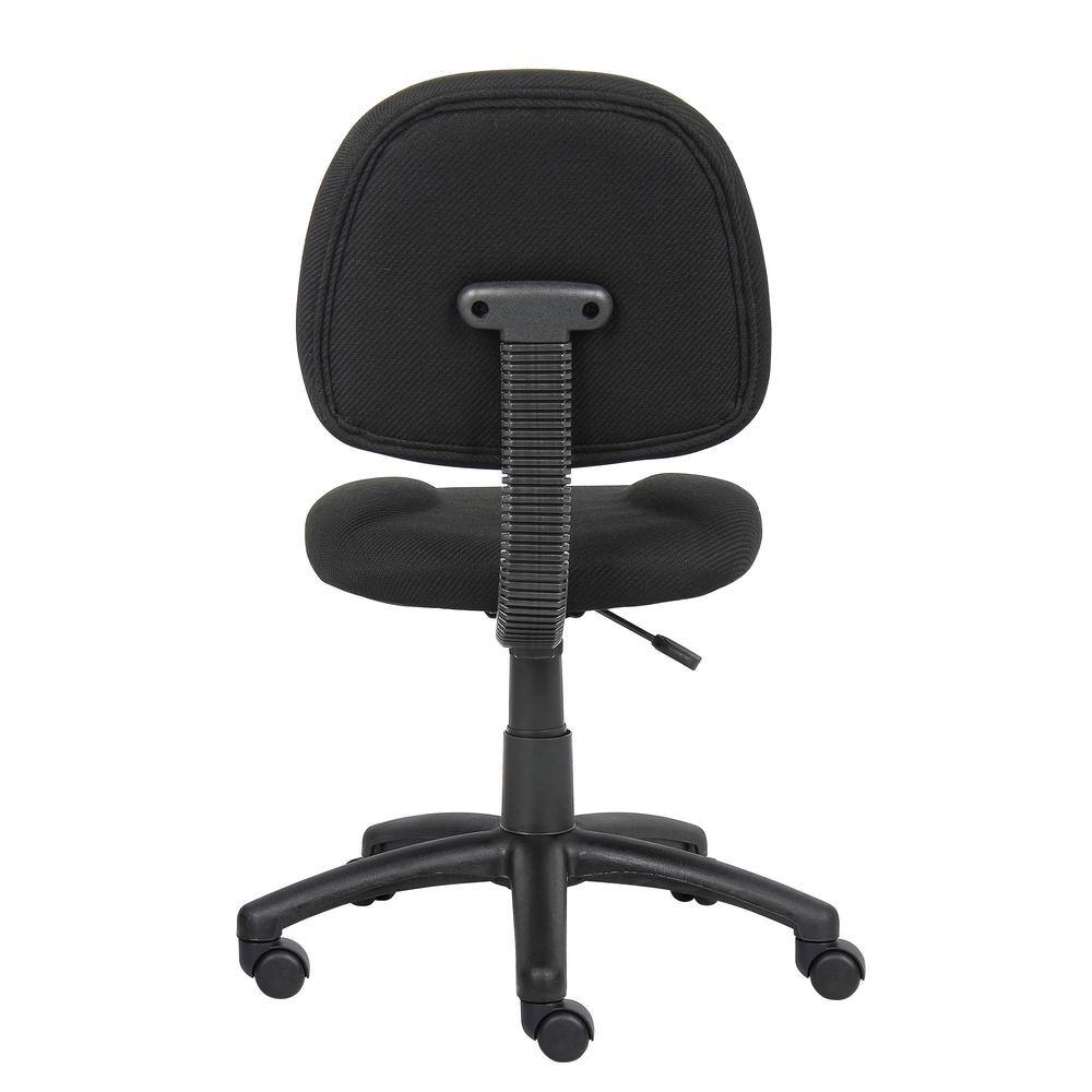 BOSS Office Products HomePRO 25 in. Wide Black Armless Task Chair B315-BK