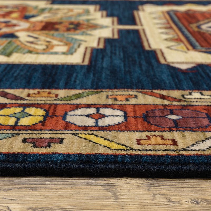 StyleHaven Linwood Southwest Border Fringed Area Rug