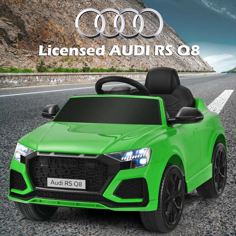 12V Licensed Audi Q8 Kids Ride On Car, Battery Powered 4 Wheeler Riding Toy Car with Remote Control