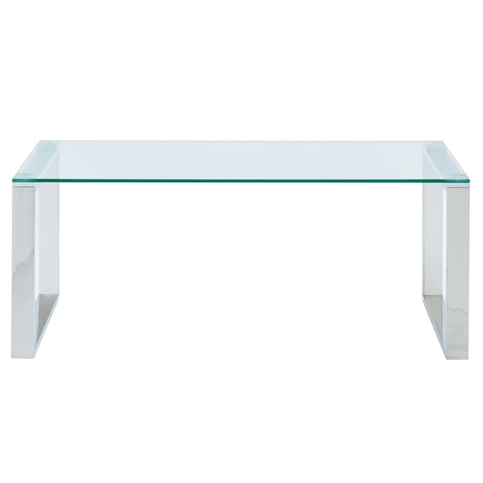 Inspire 301408CH Zevon Coffee Table in Silver