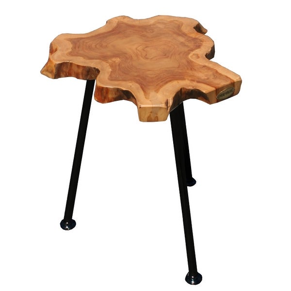 Chic Teak Rustic Teak Wood Ampyang Side Table