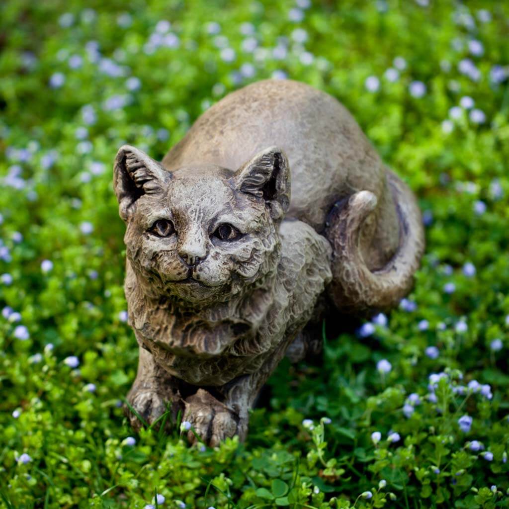 Campania International Patience the Cat Garden Statue