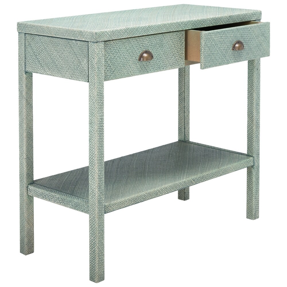 SAFAVIEH Asa 2 Drawer 1 Shelf Console Table   31\