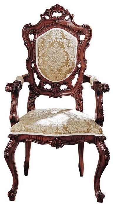 French Rococo Arm Chair   Victorian   Dining Chairs   by Design Toscano  Houzz