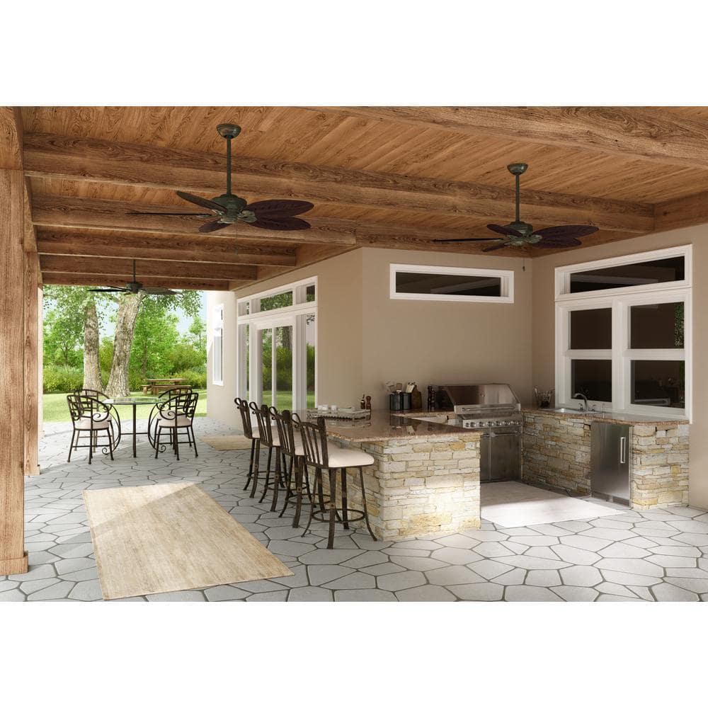 Hunter Bayview 54 in IndoorOutdoor Provencal Gold Ceiling Fan