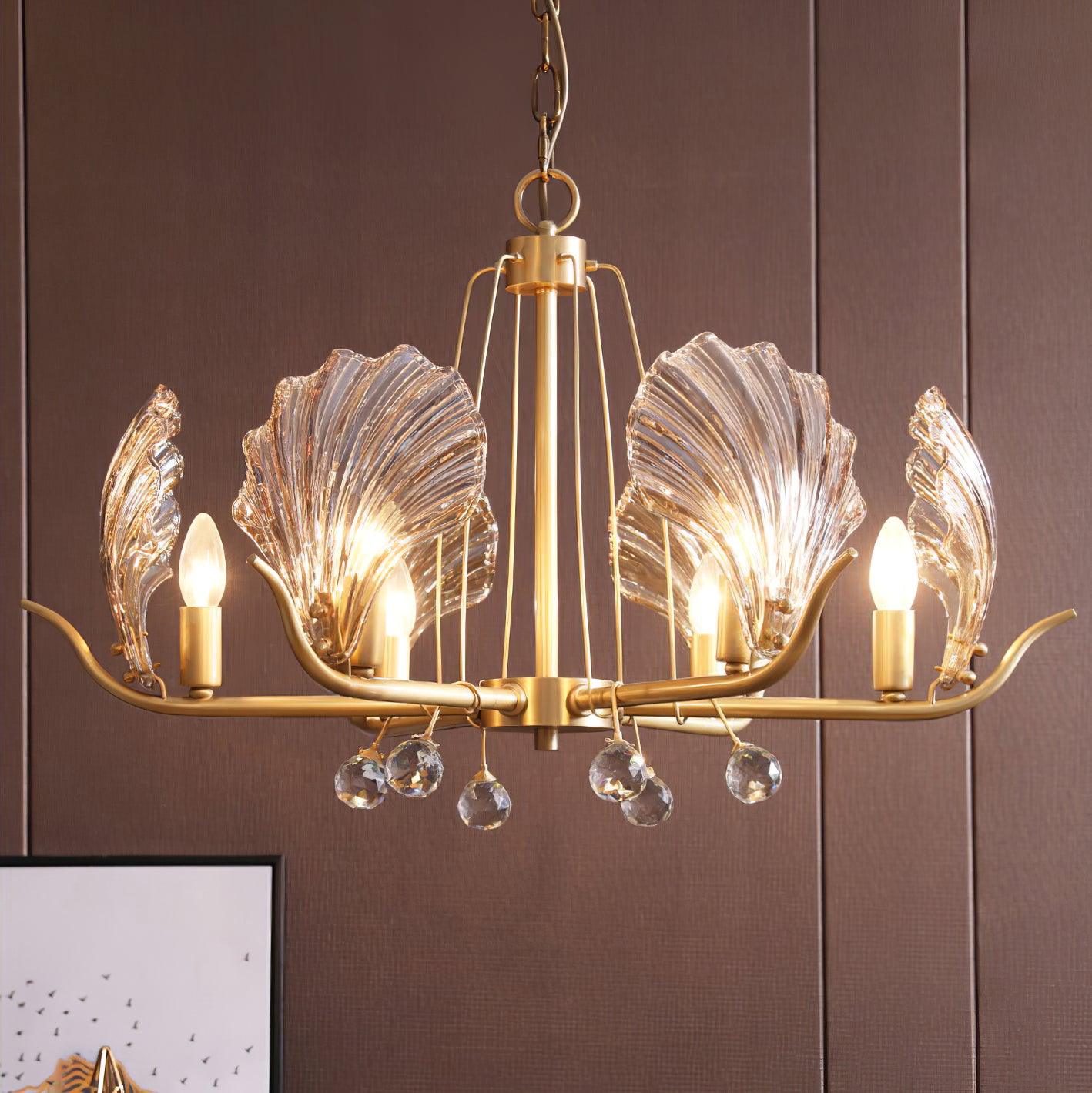 Shell Crystal Chandelier