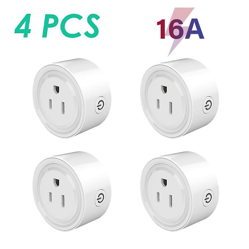 Aubess 16/20a Us Wifi Tuya Smart Plug Socket Smart Home Remote Control Timing Seting Smart