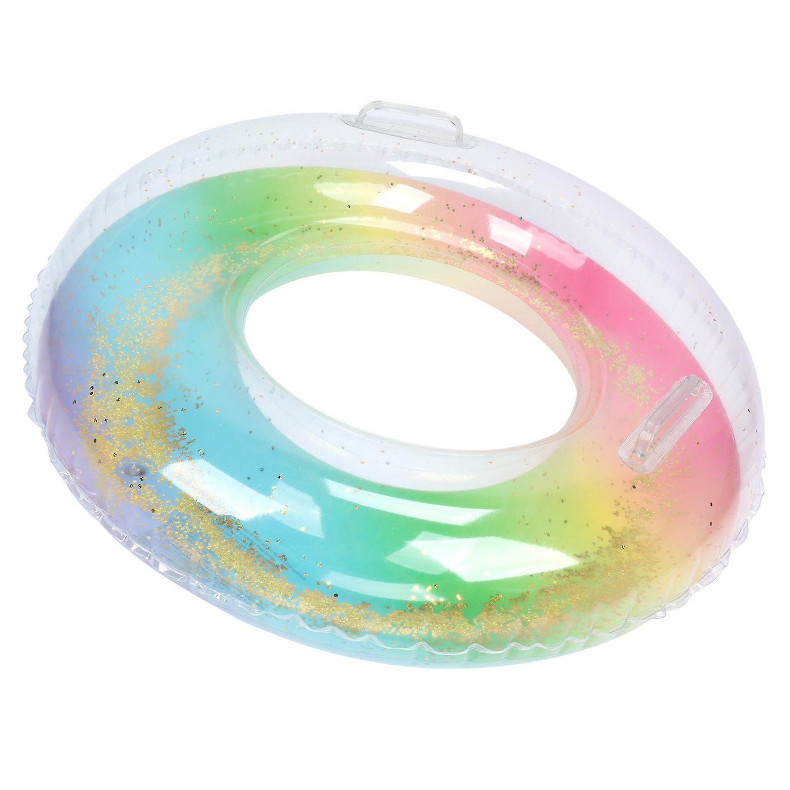 Swimming Ring Inflatable Colorful Children Swimming Circle Kids Swimming Toy  For Beach Vacation