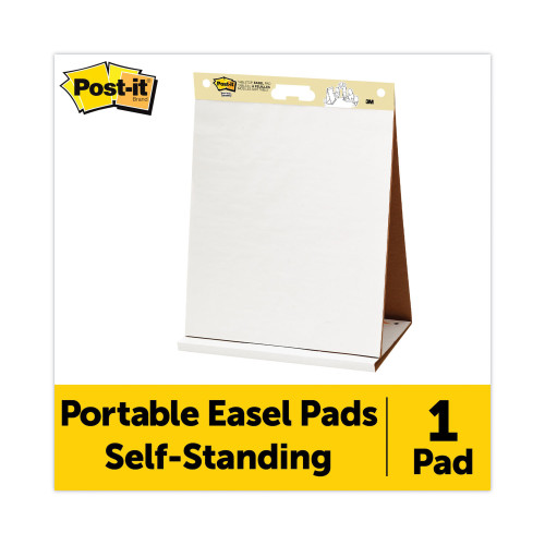 Post-it Self-Stick Tabletop Easel Pad， 20 x 23， White， 20 Sheets (563R)